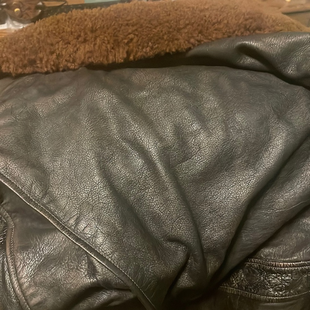 Ralph Lauren leather boomer jacket rich chocolate color brand new never worn